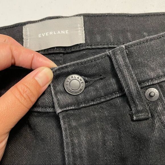 Everlane Black High Rise Jeans, stretchy size 27 regular - Picture 4 of 9